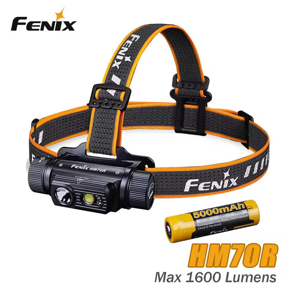 New Fenix HM70R USB Charge Luminus SST40 LED 1600 Lumens LED Headlight Headlamp