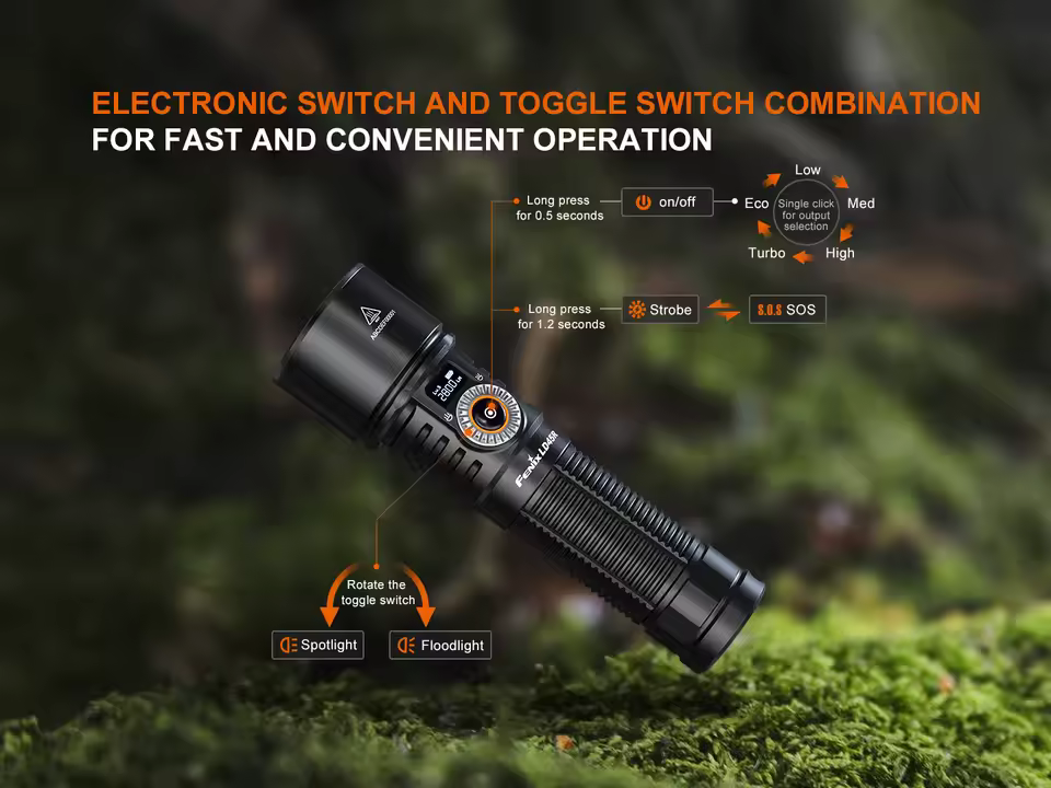 FENIX LD45R 2800 Lumens focus flashlight waterproof concentrated flood far-range outdoor search and rescue