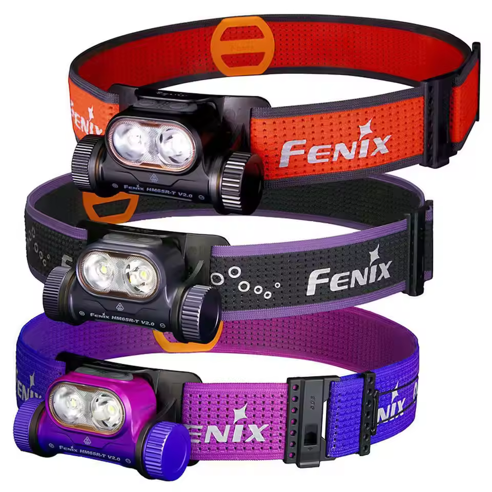 NEW Fenix HM65R-T V2.0 Trail Running Headlamp - Battery Included--RED