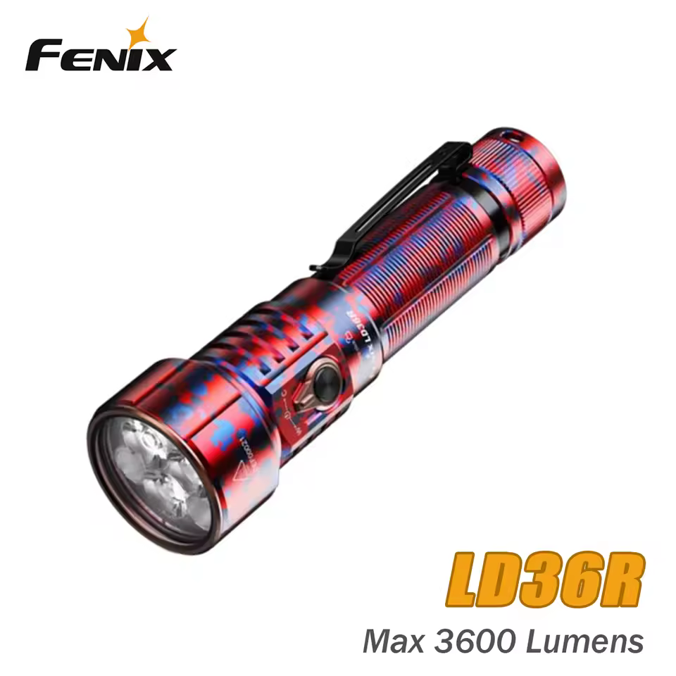 Fenix LD36R Black USB-C Charging 3600 Lumens Multicolour LED Torch Flashlight