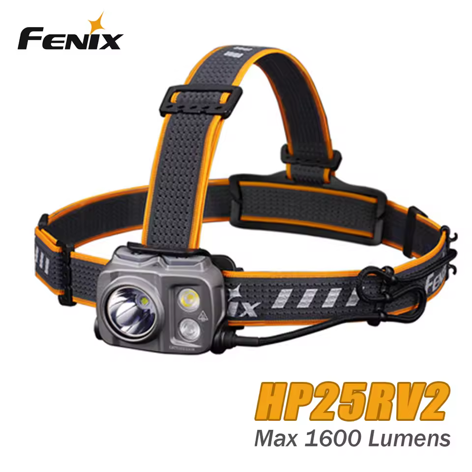Fenix HP25R V2.0 1600 Lumen Rechargeable Headlamp with Floodlight and Red Light
