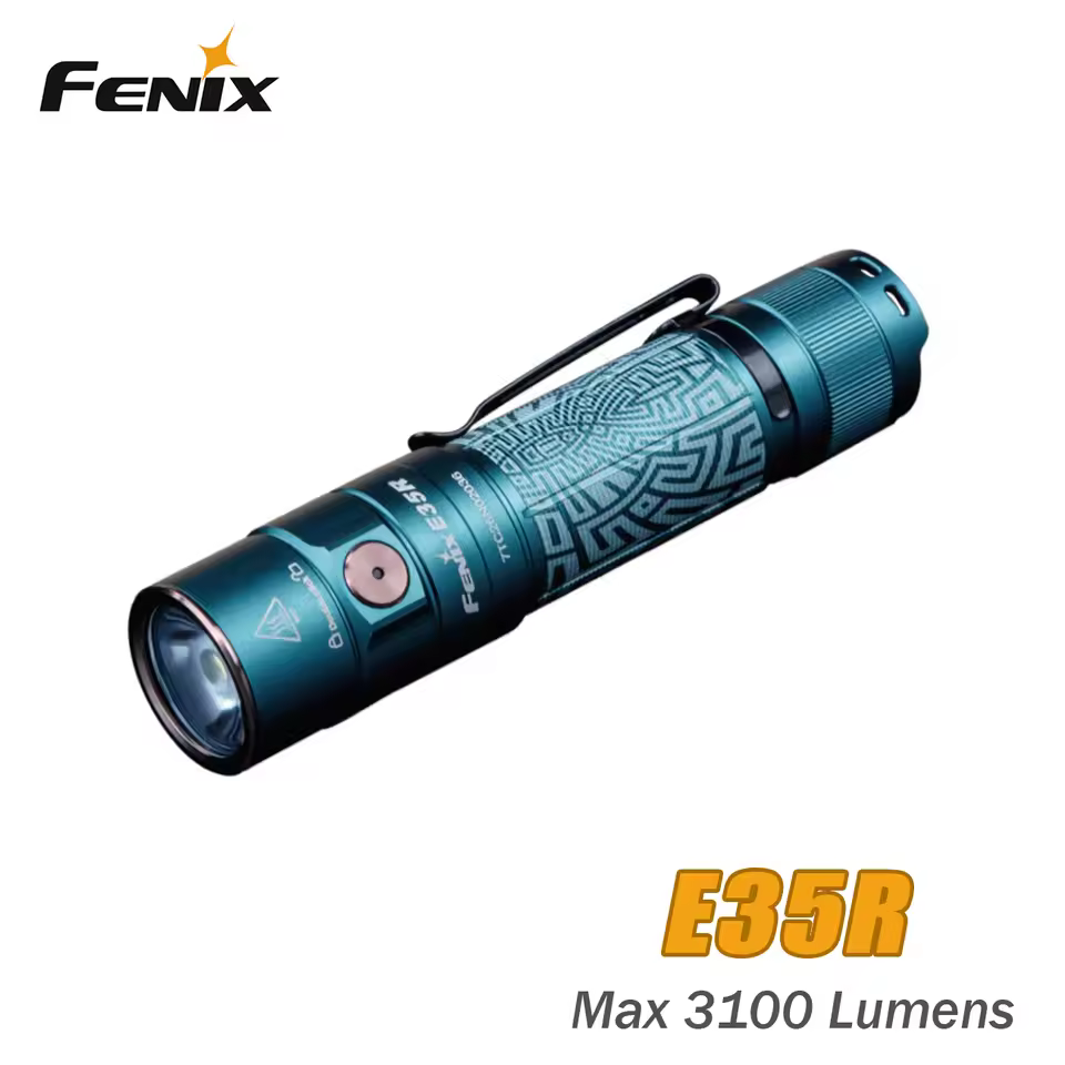 Fenix E35R USB-C Charging 3100 Lumens LED Torch Flashlight--green