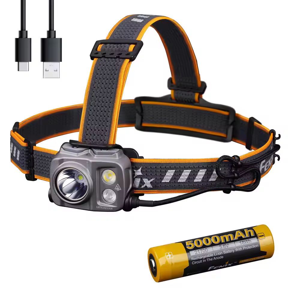 Fenix HP25R V2.0 1600 Lumen Rechargeable Headlamp with Floodlight and Red Light