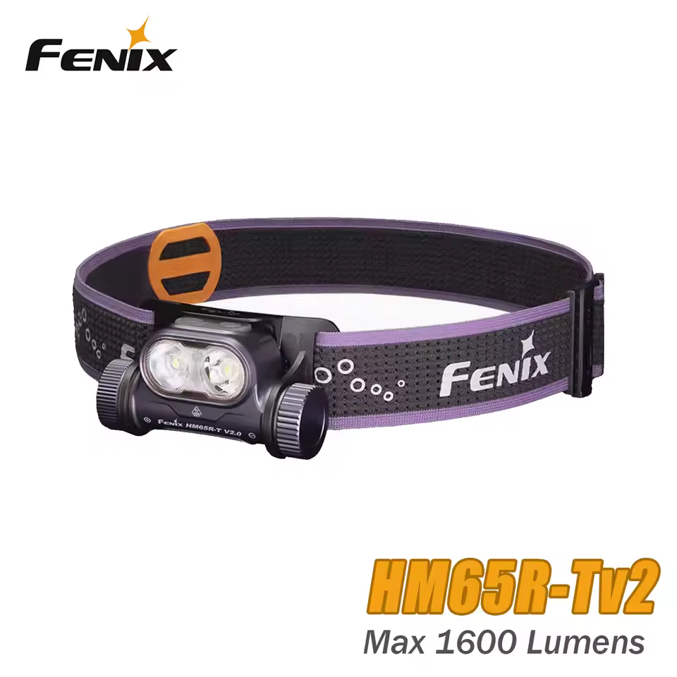 deep colour Fenix HM65R-T V2.0 Trail Running Headlamp - Battery Included--Black