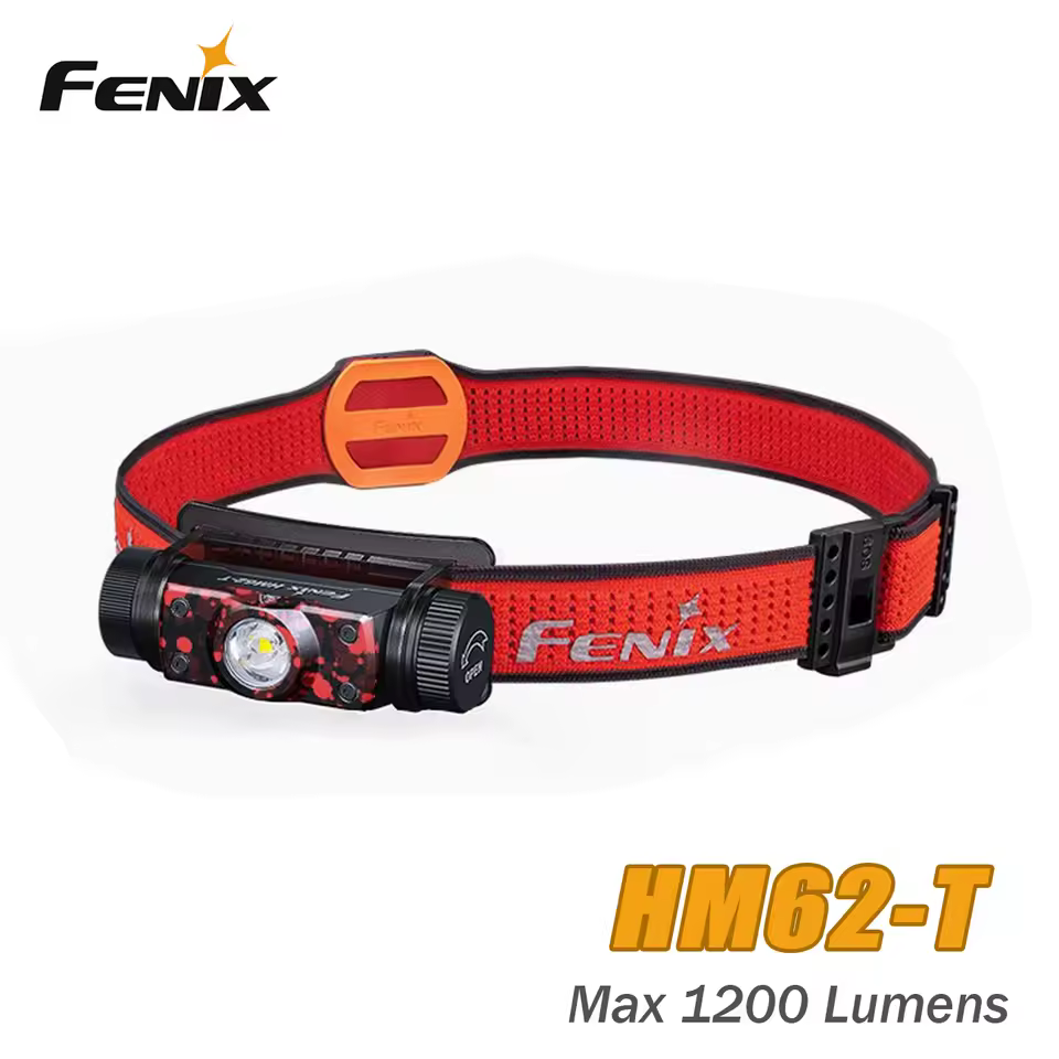 Fenix HM62-T 1200 Lumens outdoor strong light super bright charging lithium electric fishing mountaineering headlamp