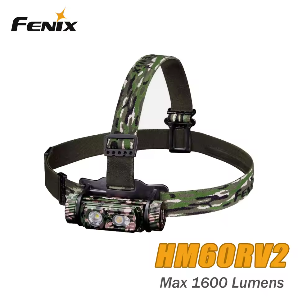 Fenix HM60R Camo Limited Edition Carp Fishing Field Sports Headlamp