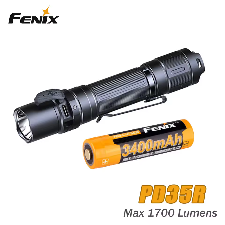 Fenix PD35R 1700 Lumens 353 meter Type-C USB 18650 Rechargeable Flashlight