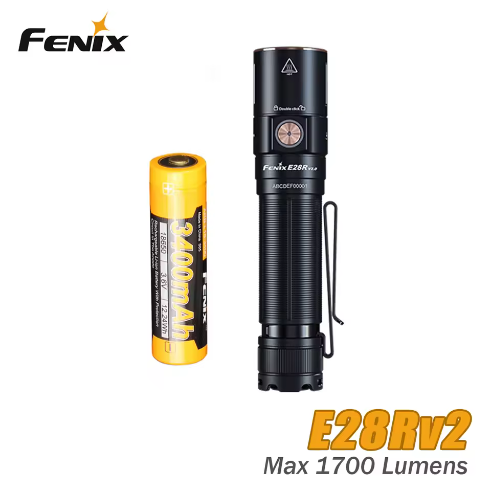 Fenix E28R V2.0 V2 1700 Lumens USB-C Rechargeable EDC Flashlight Torch