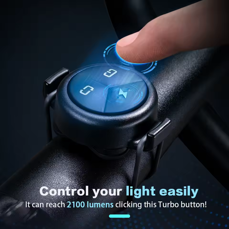 TOWILD DLite 1800LM Bicycle Lights Focus/Flood Beam Switch Smart Bike Light 5000mah Rechargeable Power Bank Mtb Bicycle Lights