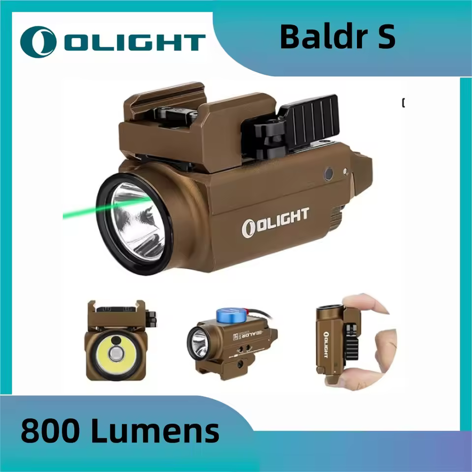Olight BALDR S Flashlight - 800 Lumens - Green Laser