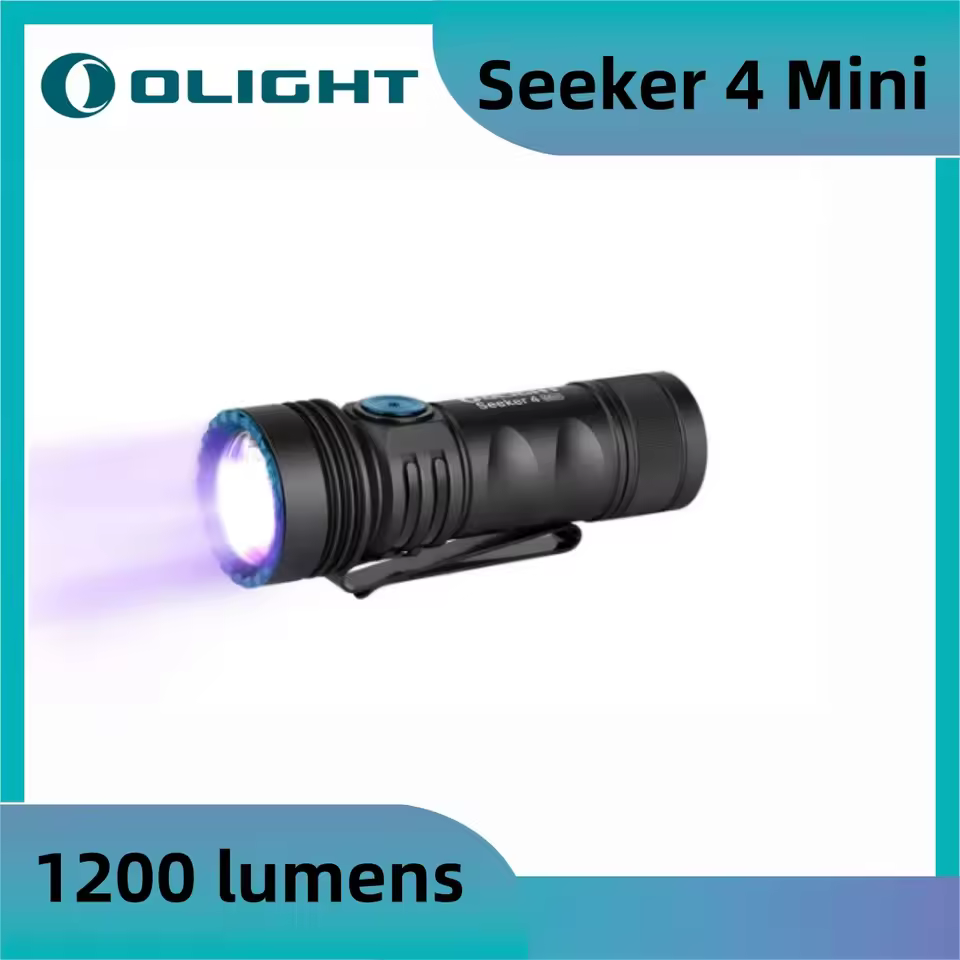 Olight Seeker 4 Mini led flashlight 1200 lumens USB Magnetic Charging, Battery Included