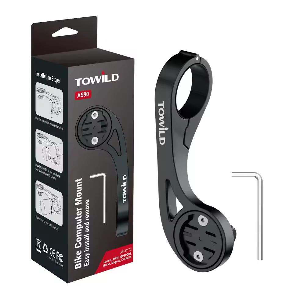 Towild AS90 BiKe Computer Bracket Handlebar Extension Front Mount For Garmin XOSS Igpsport Magene CYCPLUS GPS Computer