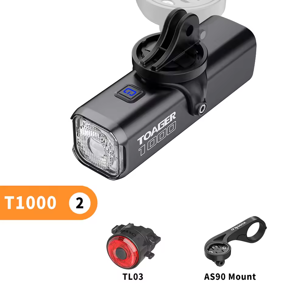 TOAGER 1000LM Bike Light Front Lamp Type C Rechargeable LED 21700 4500mAh Bicycle Light IPX6 Bicycle headlights Bike Accessories