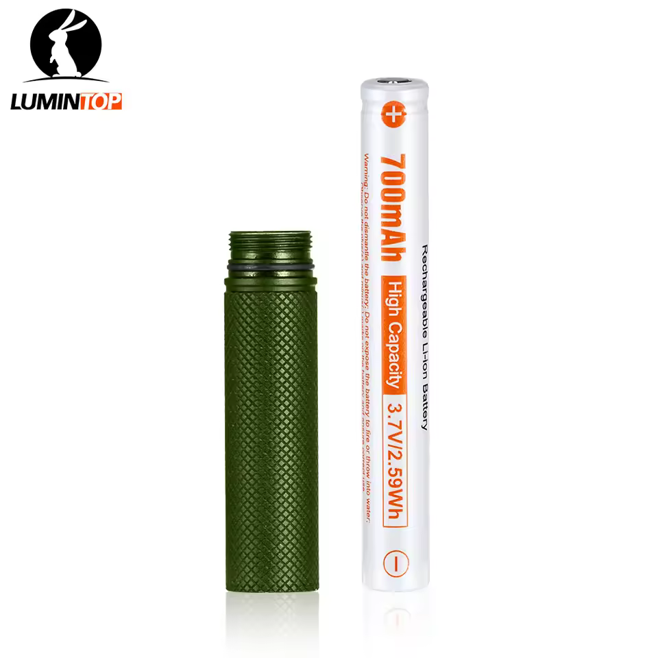 Lumintop 10750 extend tube and battery for gt nano gt nano pro frog flashlight to expand the capacity