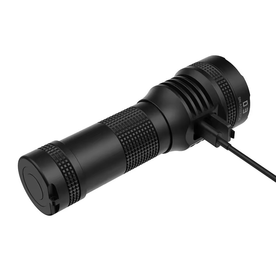 Lumintop D3 26800 flashlight 7000 lumens magnetic tail work flashlight with TYPE-C charging port 650 meters long range