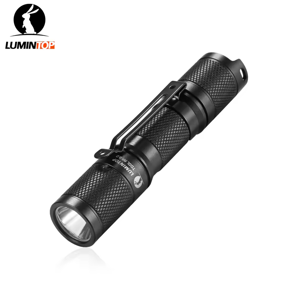 LUMINTOP LED Flashlight Tool AA 3.0 14500 battery EDC flashlight self defense with Memory Max 127meters Distance Max 900 Lumens