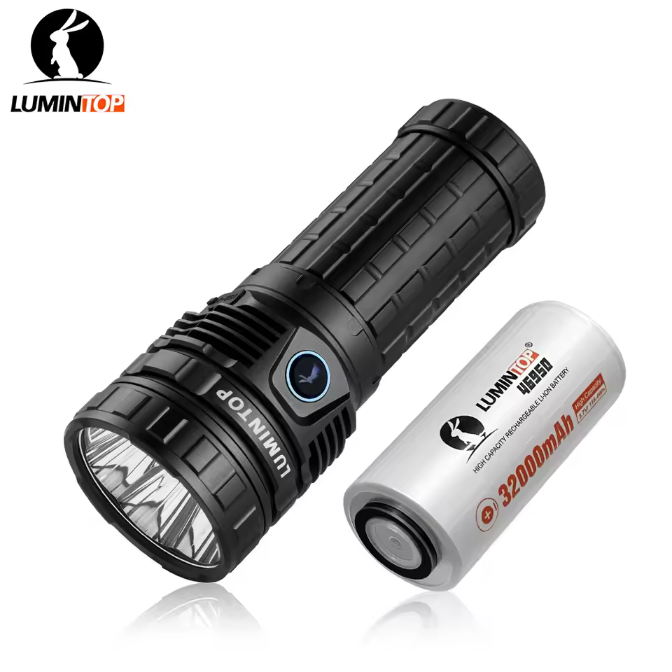 Lumintop MACH V4.0 powerful flashlight 15000 lumens 1200 meters USB TYPE C rechargeable flashlight 46950 battery search flashlig