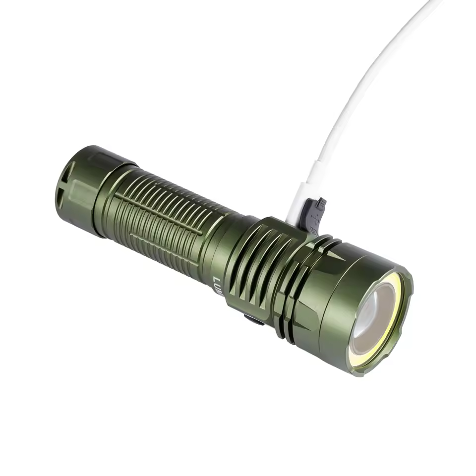 Lumintop W2 LED COB flashlight 26800 battery with magnetic tail USB TYPE C rechargeable with COB flood and red light for outdoor