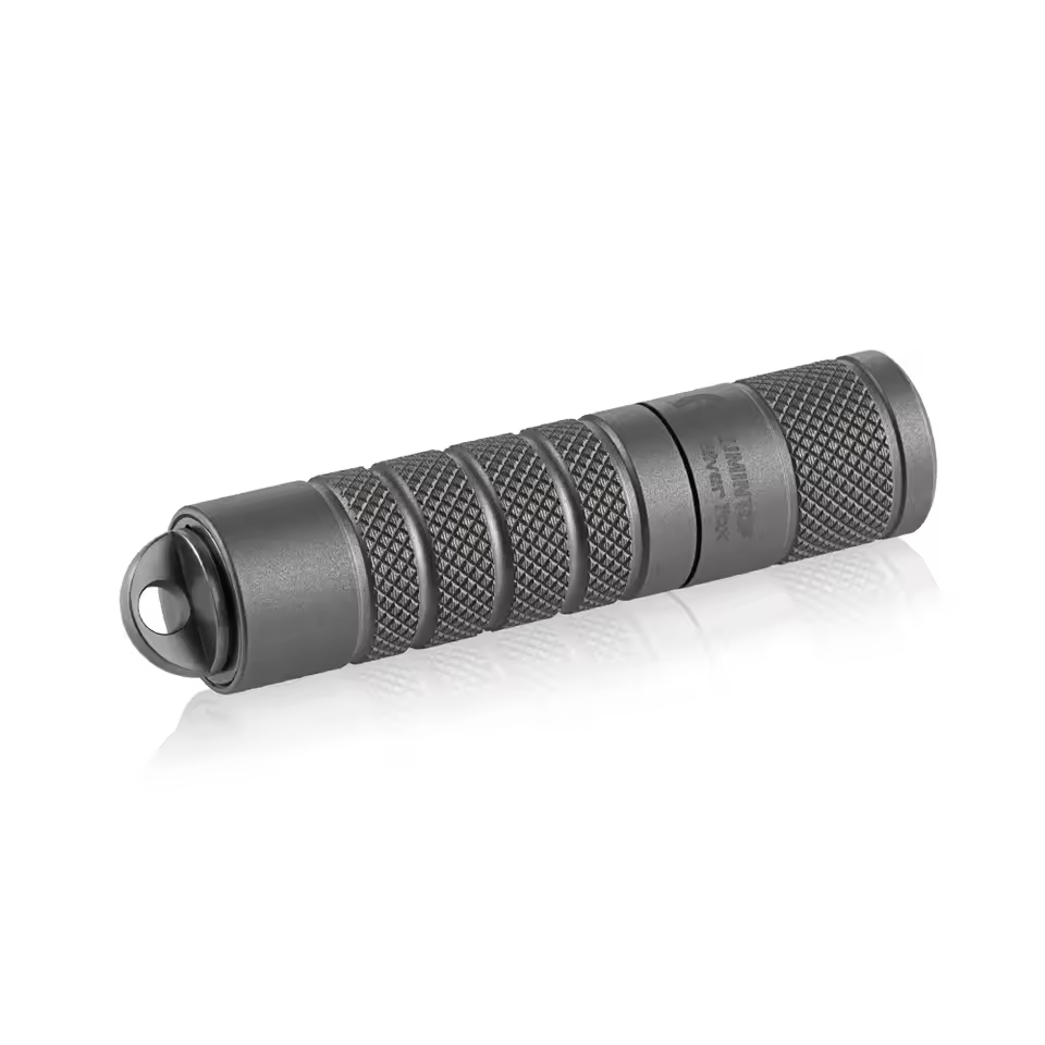 Lumintop Silver fox Titanium version 14500 flashlight support AA battery 760 lumens EDC flashlight with keychain magnetic tail