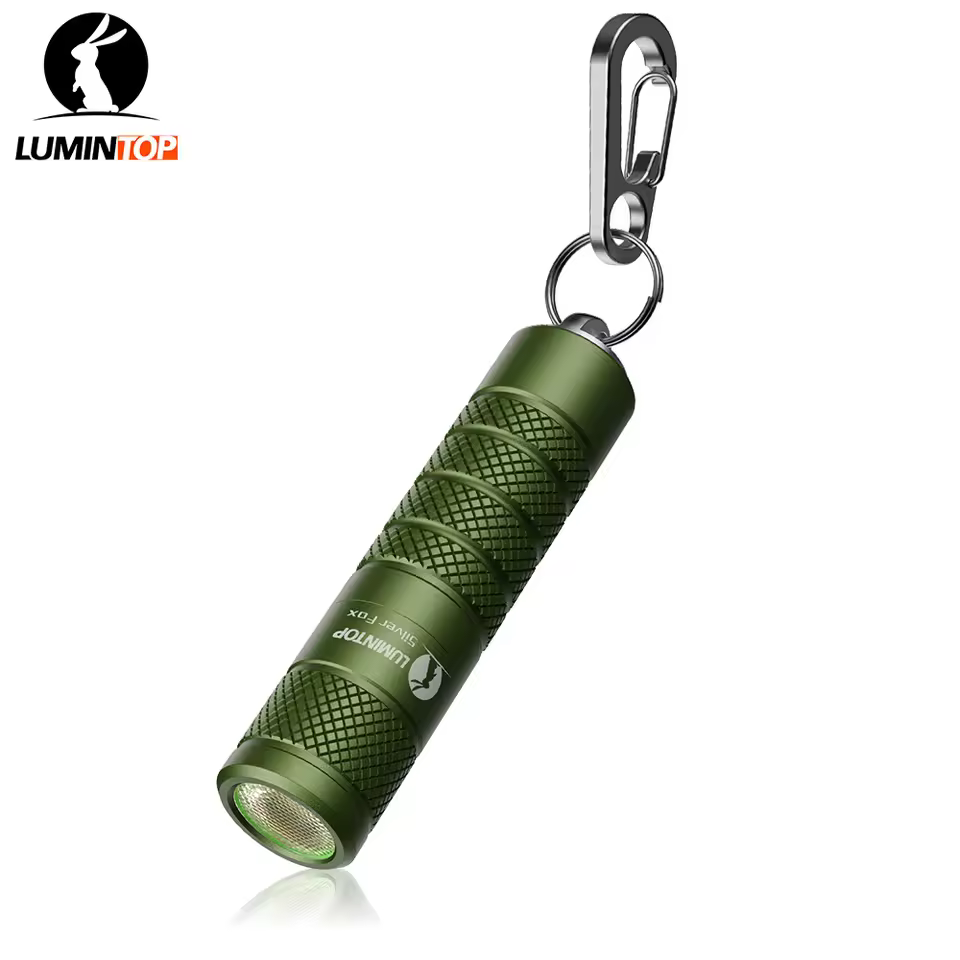 14500 Flashlight Silver fox AA flashlight Lumintop keychain flashlight 760 lumens turbo mode with magnetic tail