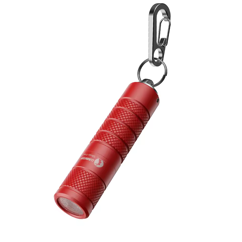 Lumintop Red fox 14500 flashlight with keychain with magnetic tail 760 lumens for EDC 5 modes with memory mini flashlight