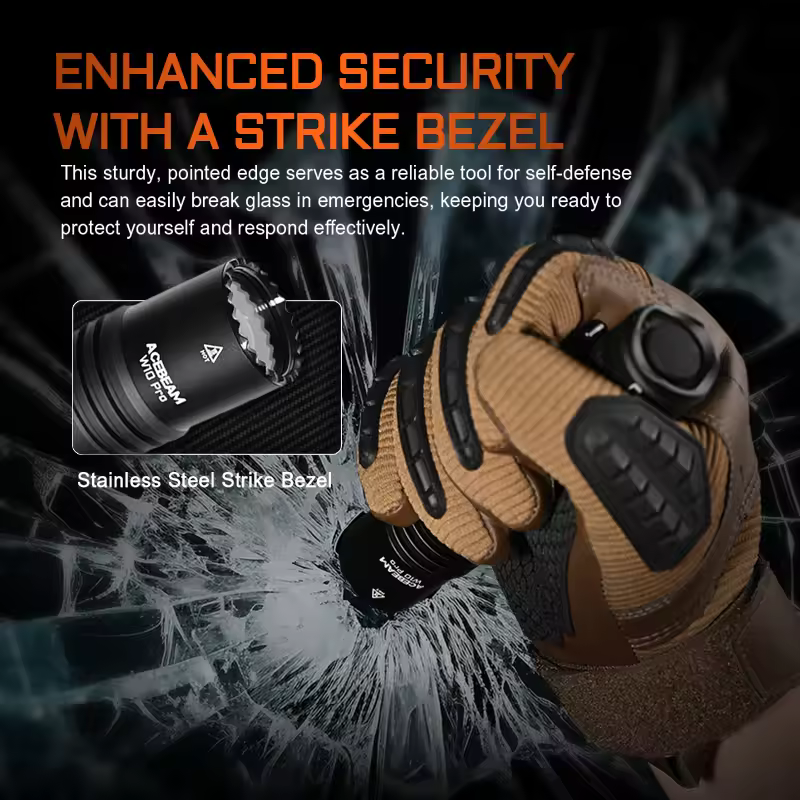 ACEBEAM W10 pro LEP Flashlight 1425M Long Range 750 Lumens Flashlight with 21700 USB-C port Rechargeable and Replaceable Battery