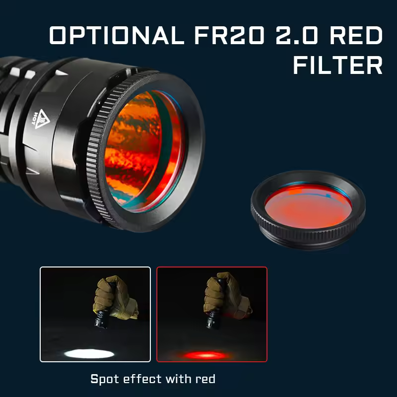 ACEBEAM P17 HI Tactical Flashlight Cree LED Dual Tail Switch 4900lm 445m Long Range Throw Instant Activation/Strobe XHP70.3