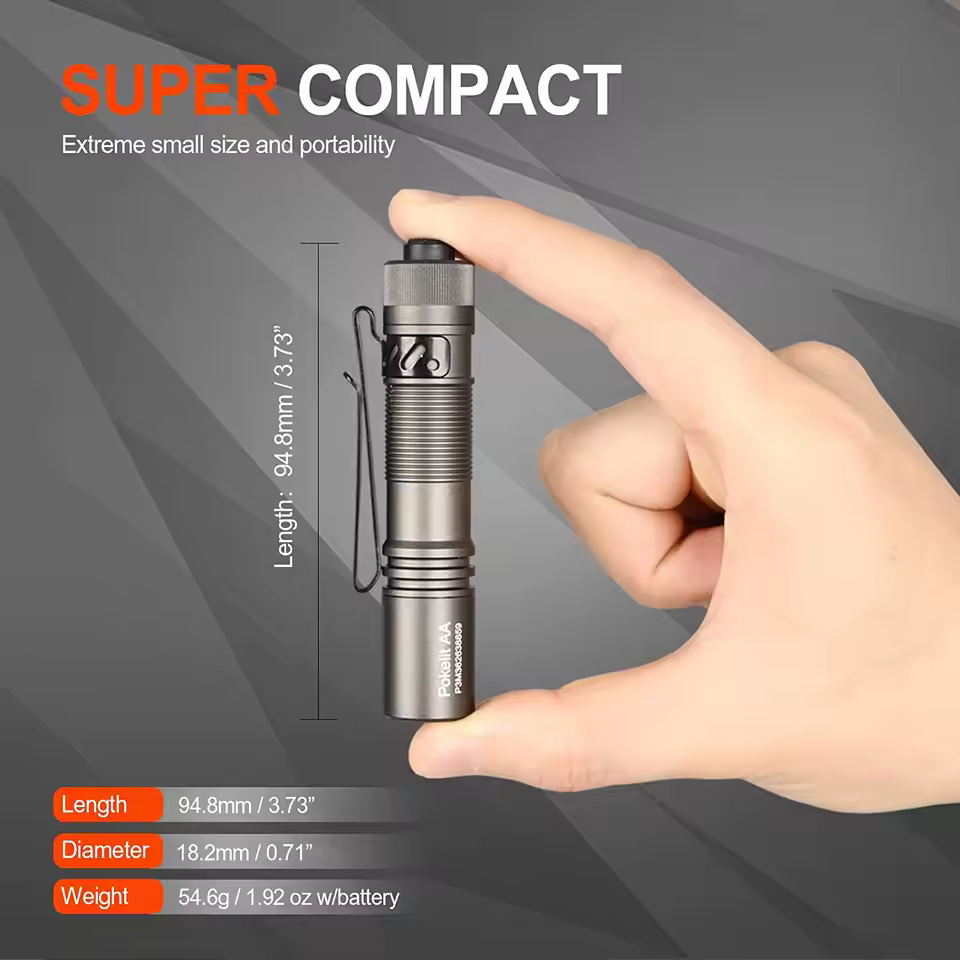 ACEBEAM High CRI EDC Flashlight Pokelit AA Rechargeable LED Flashlights Wide Voltage Mini Torch For Camping Survival Convoy Work