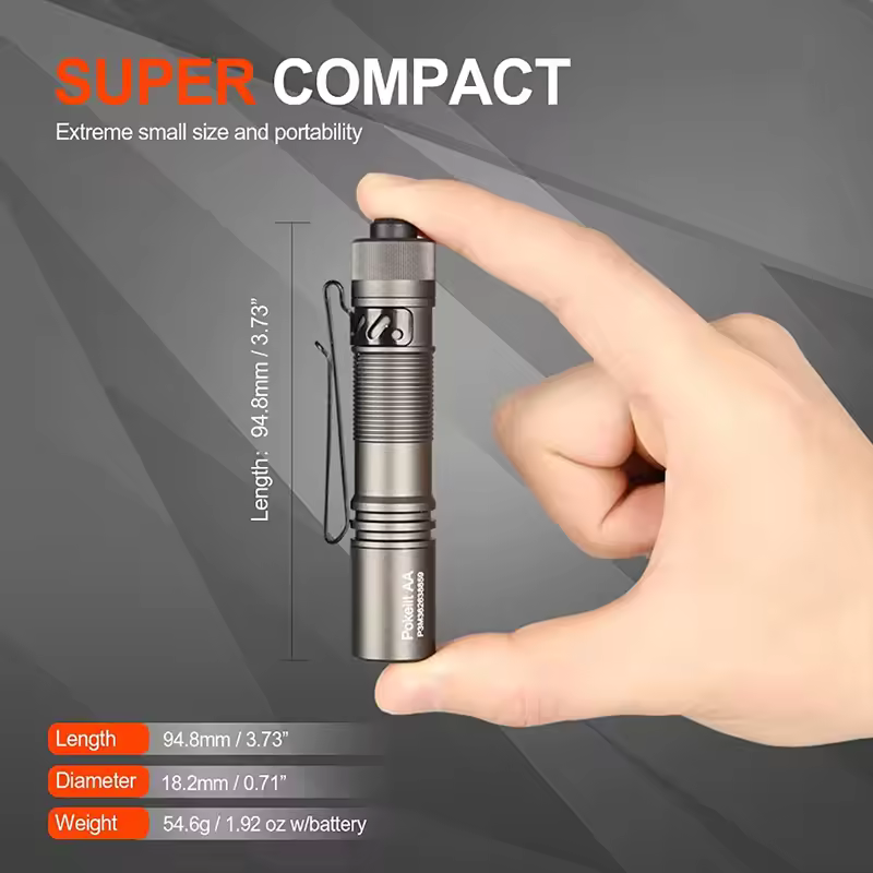 ACEBEAM pokelit AA 14500 Flashlight AA torch 1000 lumen outdoor keychain mini flashlight rechargeable 280 meters flashlight