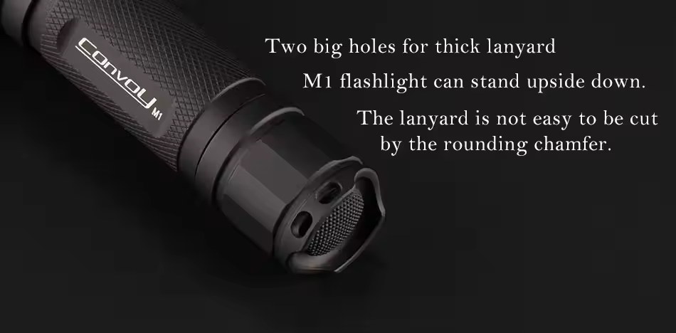 Linterna LED Flashlight Convoy M1 Cree XM-L2 Torch Light Tactical Flashlight Lantern 18650 Police Work Light Bicycle Light