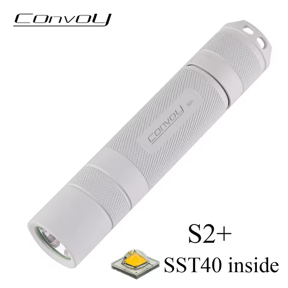 Convoy S2+ MAO Flashlight Linterna Led SST40 1800lm Flash Light 18650 Camping Fishing Working Light Mini Lanterna