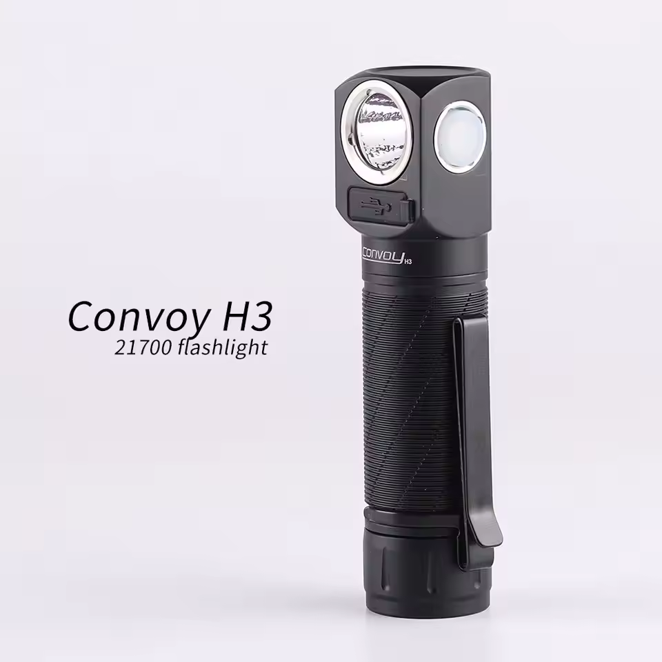 Flashlight Convoy H3 SST40 Headlamp Type-C Rechargeable Led Lanterna 2400lm High Powerful 21700 Headlight Fishing Camping Torch