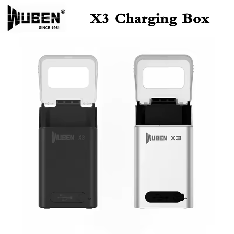 WUBEN X3 Charging Case Box For X3 Flashlight White and Black
