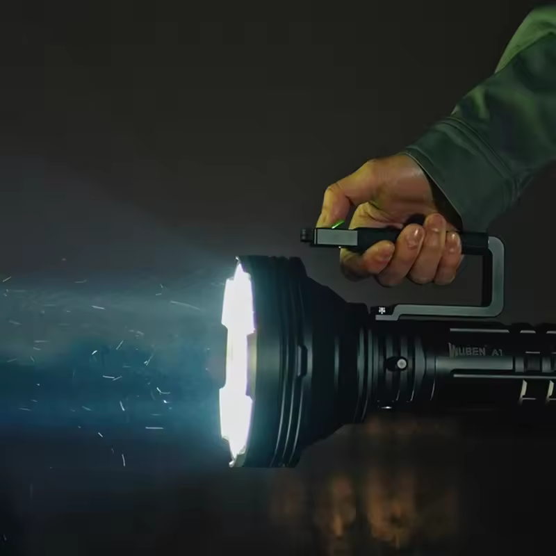 WUBEN A1 Super Bright Powerful Flashlight 20000Lumens Long Range Search Light Portable Spotlight Rechargeable Waterproof Torch