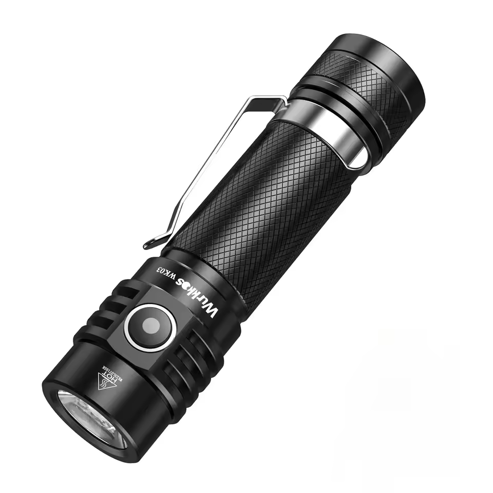 Wurkkos WK03 Mini LED Flashlight Pocket Charging Flashlight with High Color Rendering Index SST40 LED for Camping