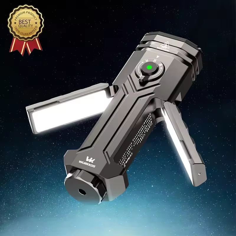 Wurkkos HD02 21700 LED Flashlight 3200Lumens Rechargeable 3000K-6500K Magnetic Deformation Flashlight Portable Fishing Hunting