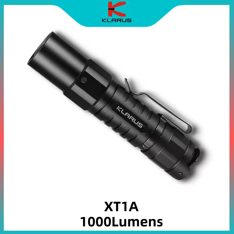 Klarus XT1A Flashlight CREE XP-L HD V6 LED 1000Lumens USB Rechargeable With Battery Protable EDC Tactical Troch Light