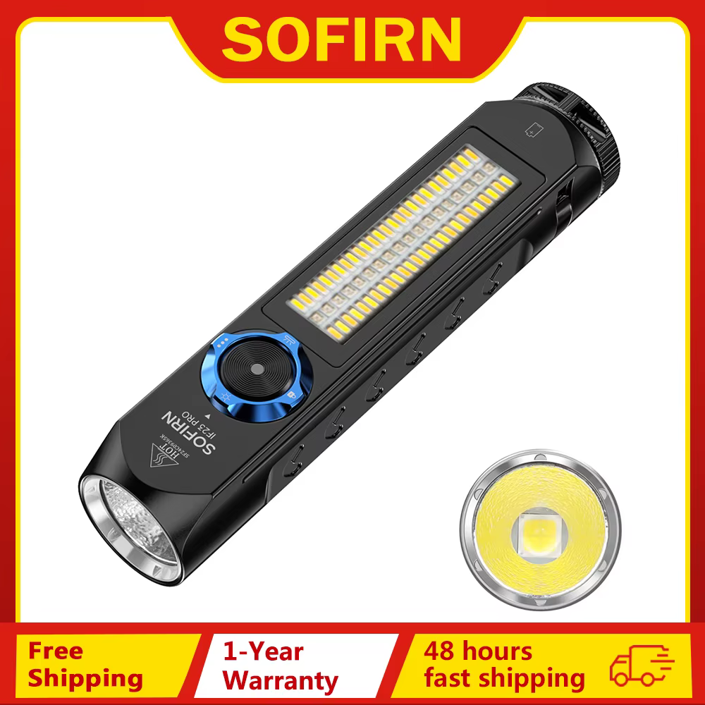 Sofirn IF23 PRO RGB Light 5000lm XHP70B Powerful LED Flashlight 21700 5V 3A USB C Rechargeable Torch with Magnetic