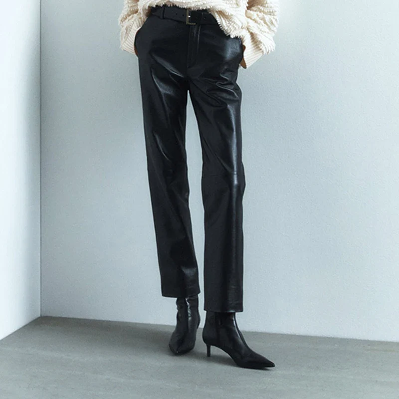 Genuine Leather Ankle Boots For Women