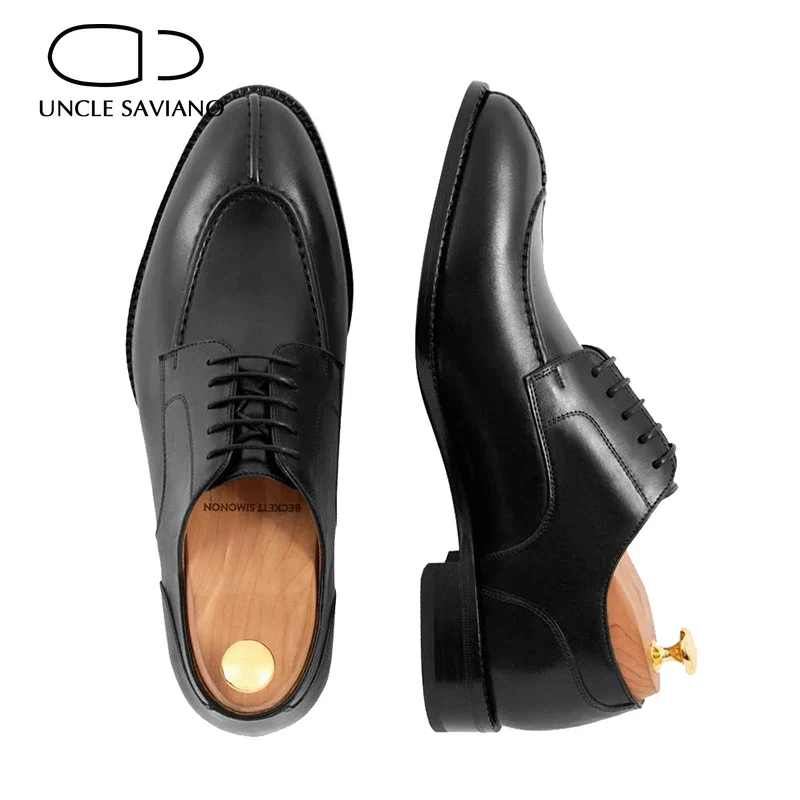 Black Derby Style Bridegroom Man Shoe