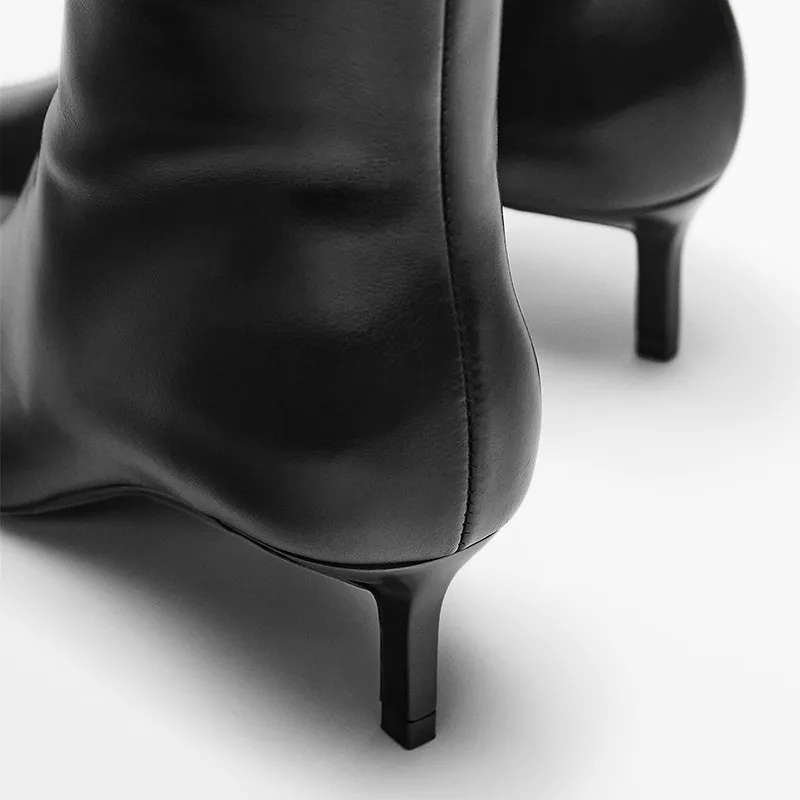 Genuine Leather Ankle Boots For Women