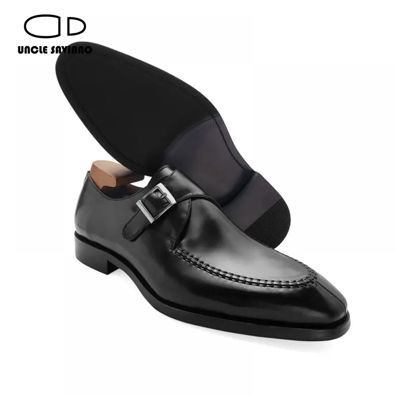 Single Monk Strap Men Shoes