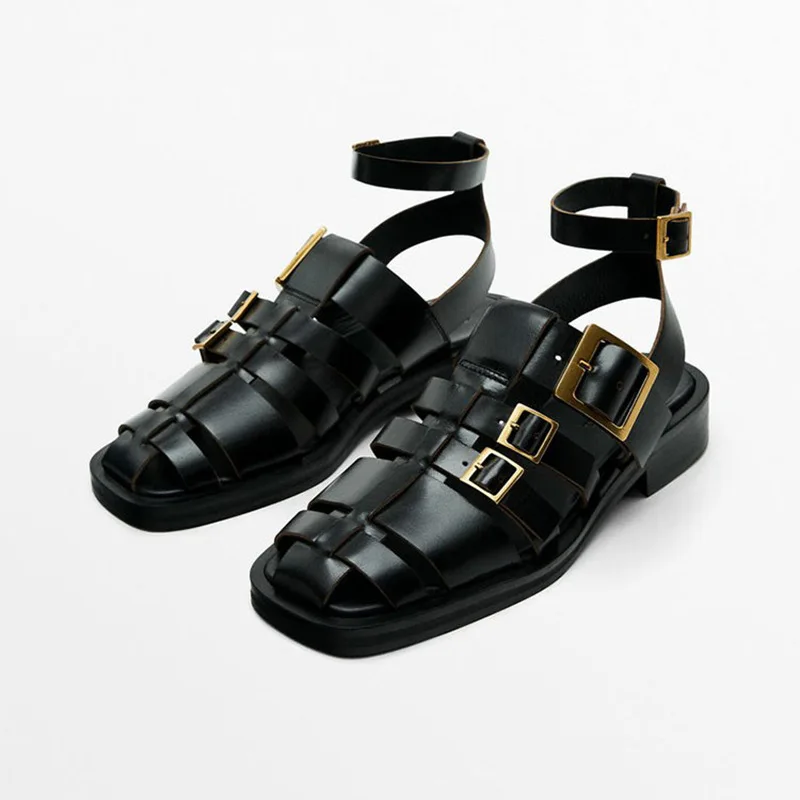 Genuine Leather Gladiator Sandals