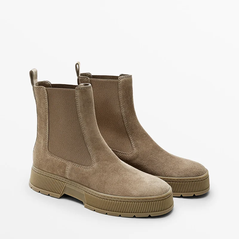 Genuine Leather Ankle Boots For Women