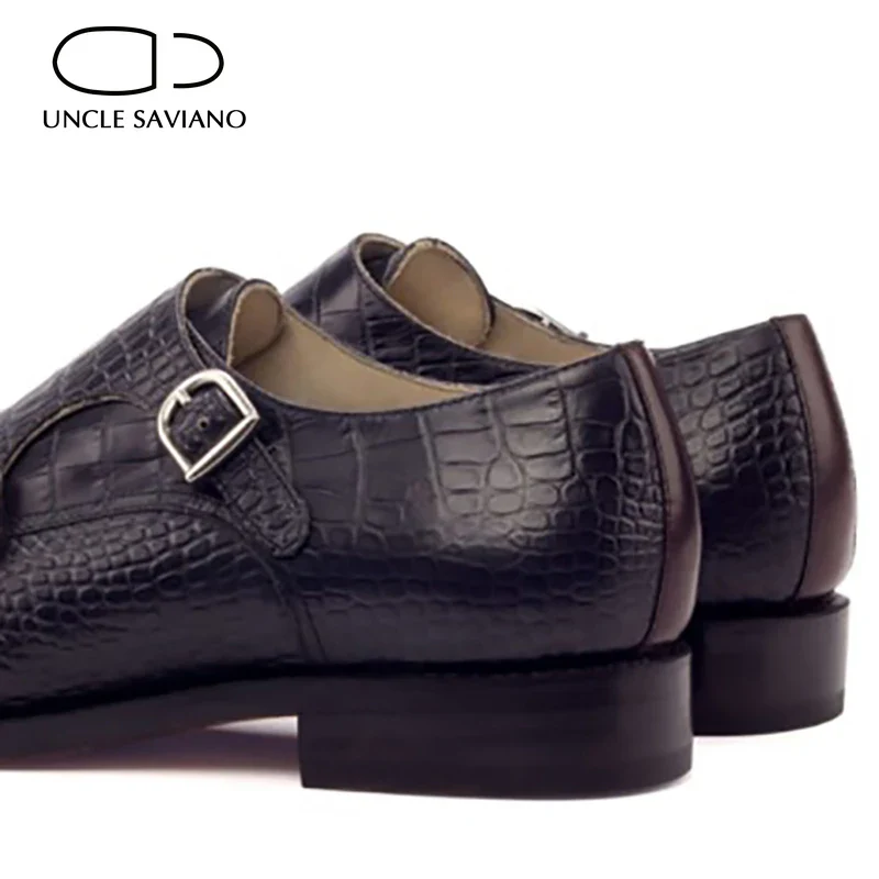 Double Monk Strap Style Dress Men Shoes