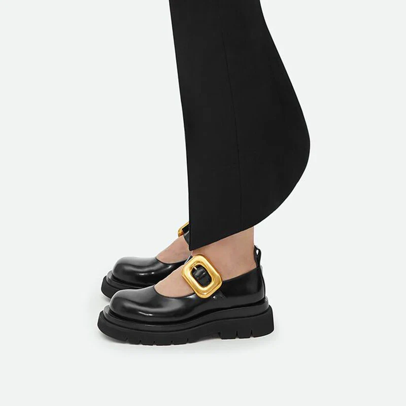 Women Fashion Gold Buckle