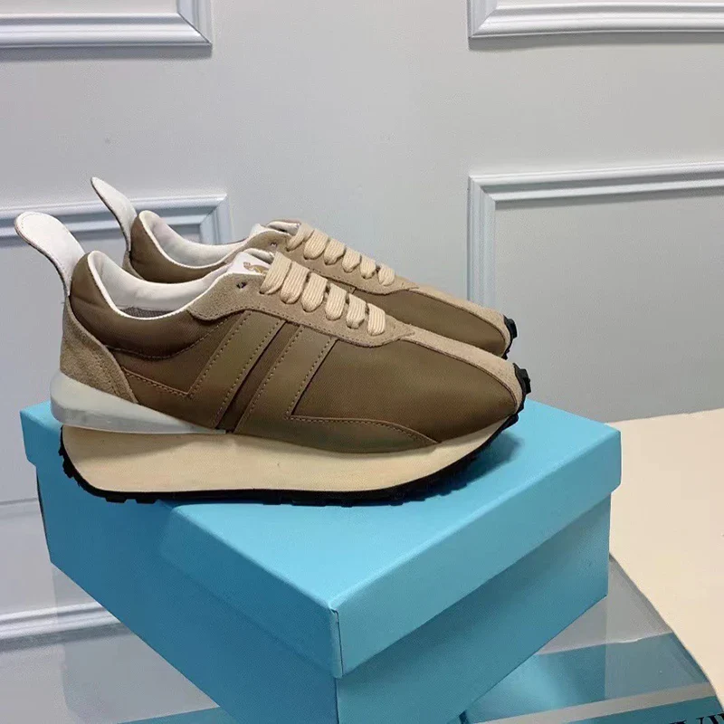 Genuine Leather Women Sneakers Lace Up