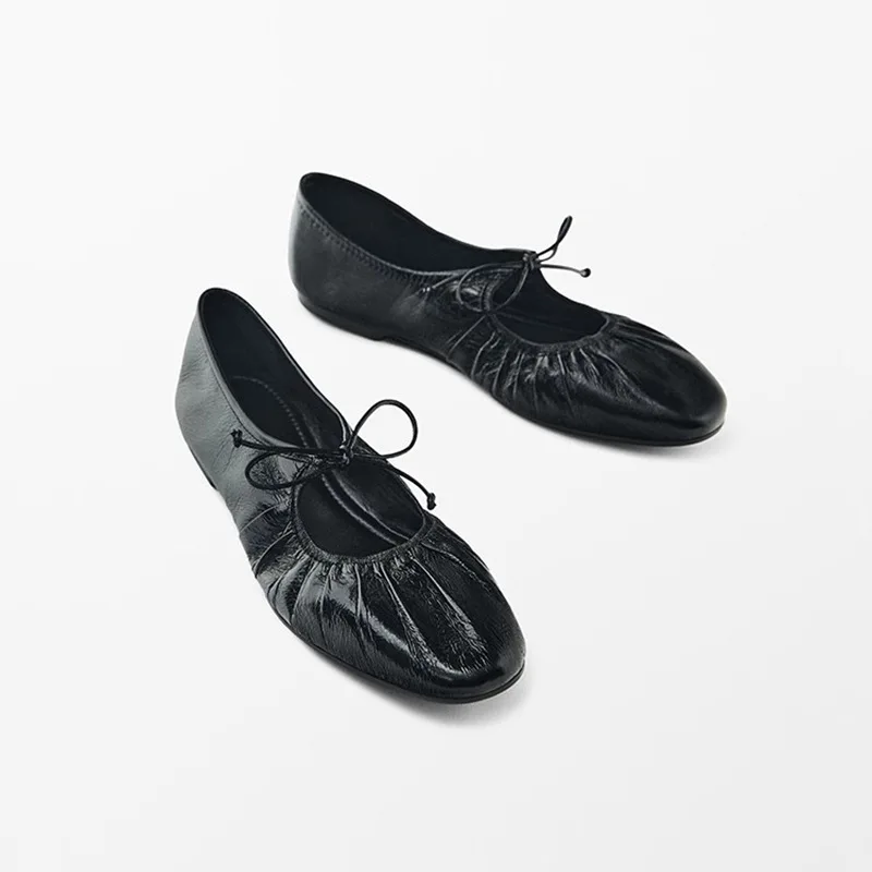 Genuine Leather Women Ballet Shoes