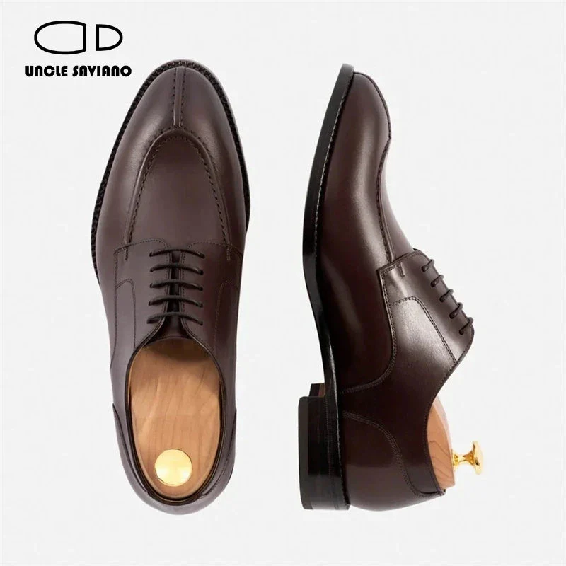 Black Derby Style Bridegroom Man Shoe