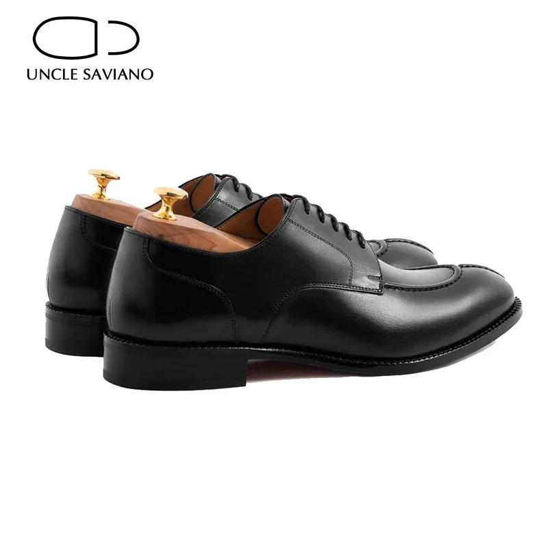 Black Derby Style Bridegroom Man Shoe
